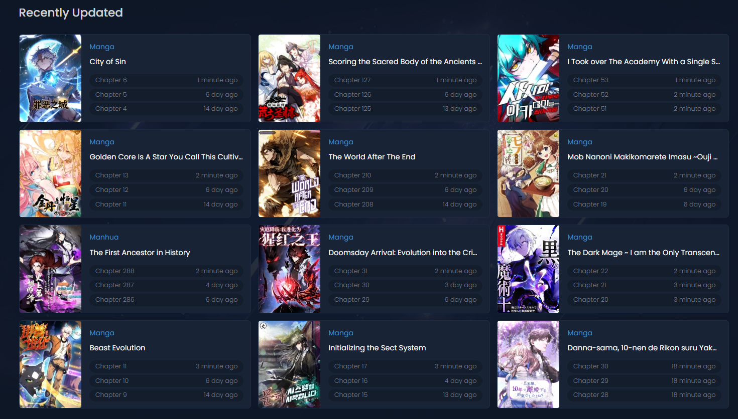 Batoto Reading Experience